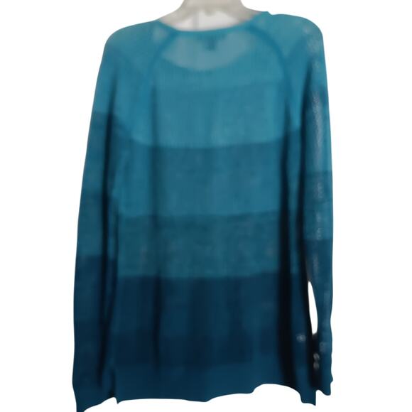 Tommy Bahama open weave coastal Linen and cotton blend sweater size S - Picture 3 of 3